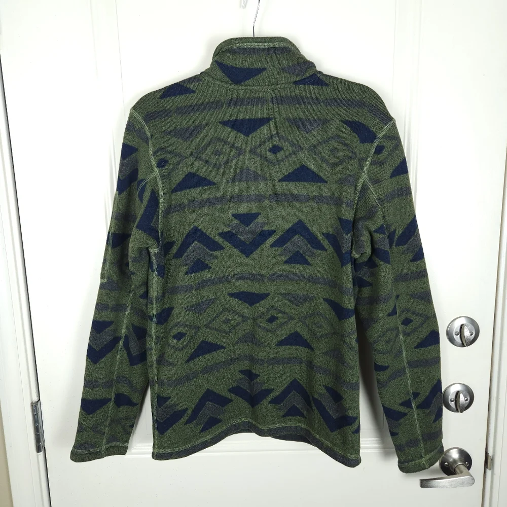 The North Face Men's Gordon Lyons Novelty 1/4 zip Pullover Aztec Green Size S